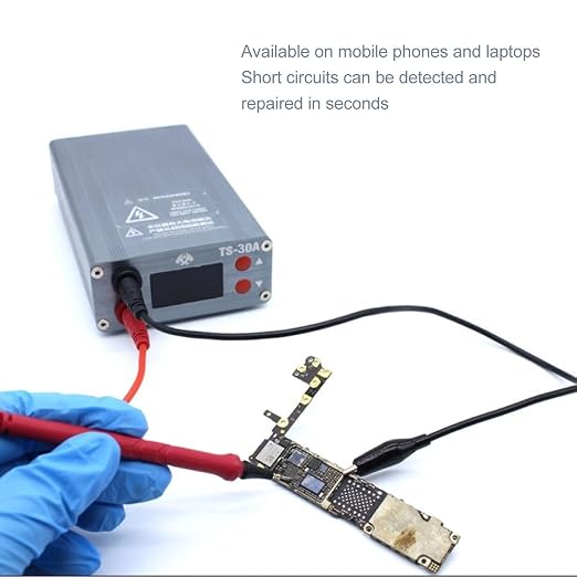 TS-30A Motherboard Short Circuit Repair Instrument, Short Circuit Detector, Anti Burning Motherboard Repair Tool, Adjustable Voltage Regulator, Adjustable Regulated Current Meter for Cell Phone(#1)
