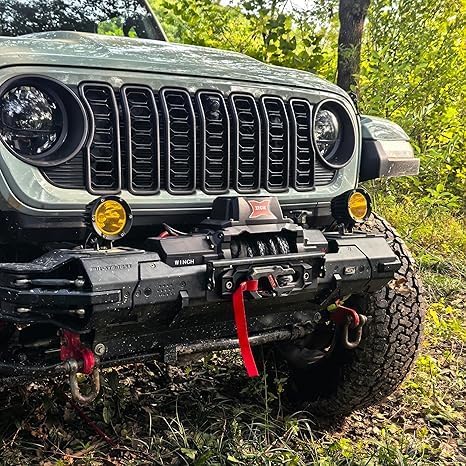 Synthetic Rope Towing Winch Fairleads, Blueblack | 254mm,10" Aluminum Cable Guide, Foldable Forged Trailer Hook Kit, 1/2" x 70 Ft Synthetic Winch Rope