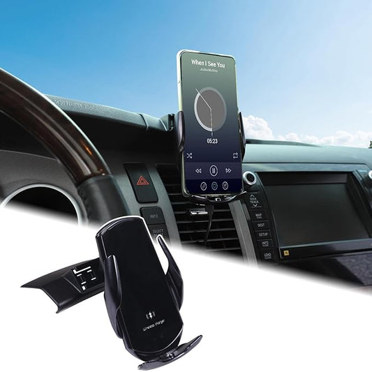 Aunginsy Car Phone Mount Compatible with Toyota Tundra/Sequoia 2007-2013 Center Console Air Outlet Vent Upper Panel Mobile Phone Holder Instrument Hands-Free Cell Phones Navigation Bracket Accessories