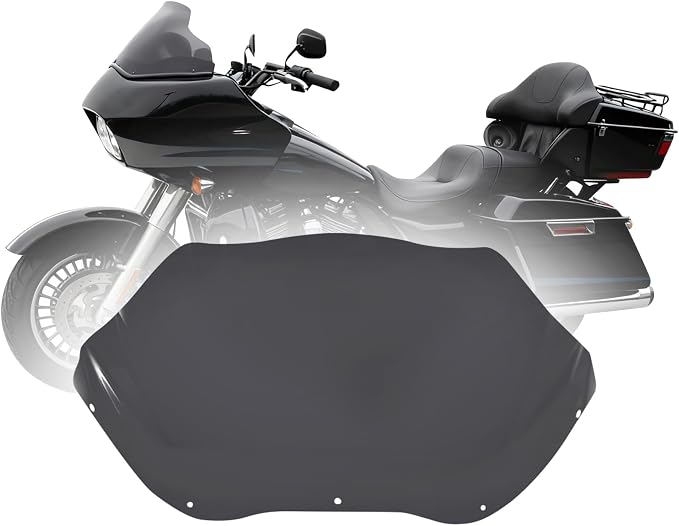 Smoke 13" Wave Windshield Windscreen Compatible for 1996-2013 Harley Davidson Touring Road Glide EFI FLTRI/FLTR/FLTRU/FLTRXSE/FLTRXSE2/FLTRX/FLTRSEI/FLTRSEI2/FLTRSE3