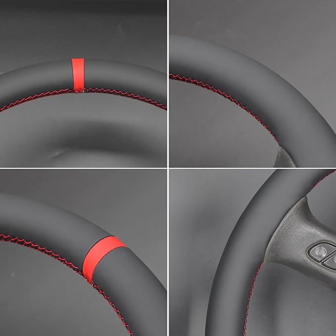 MEWANT Steering Wheel Cover for Chevy Silverado 1500/2500/3500 2003-2006 / Silverado 1500 2500HD 3500 Classic 2007 / Trailblazer 2002-2009 Hand-Stitched Steering Wheel Wrap