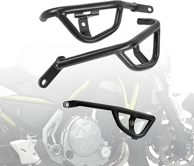 Motorcycle Crash Bar for Z650 ER650 2017-2026 | Engine Guard Highway Bar Bumper Side Falling Protection High-Temp Powder Coating