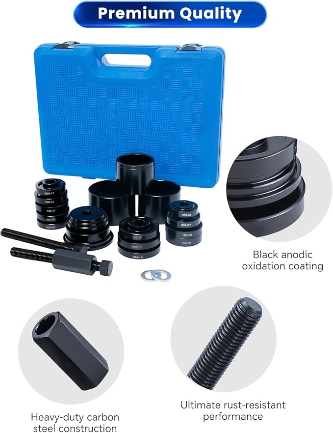 ATPEAM 24pc Wheel Bearing Press Kit, Bearing Removal & Installation Set Universal Bushings