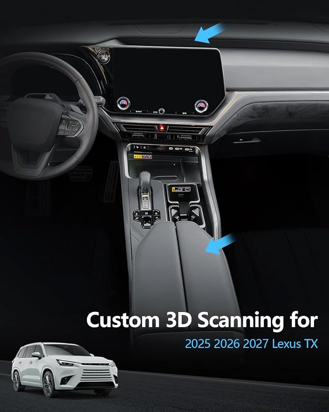 SKTU 3Pack for 2025 2026 2027 Lexus TX Dashboard Storage Box for 2025-2027 Lexus TX 350/500h/550h+ Double Layers Center Console Organizer & Dashboard Organizer Lexus TX 2025 2026 2027 Accessories