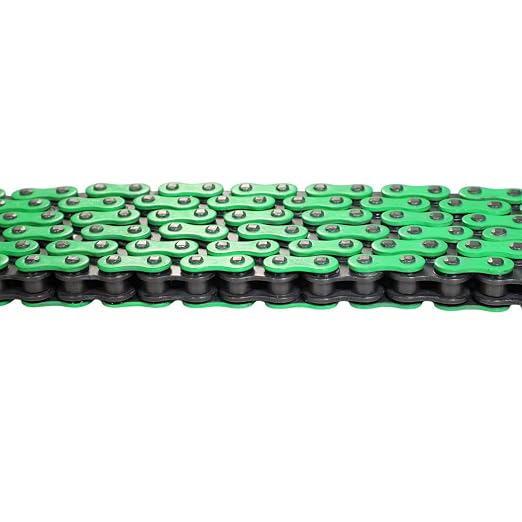 DONGHUA (520HLX2) high Strength Sealed 520 X-Ring Chain 120 Links with Connecting Link (Green)
