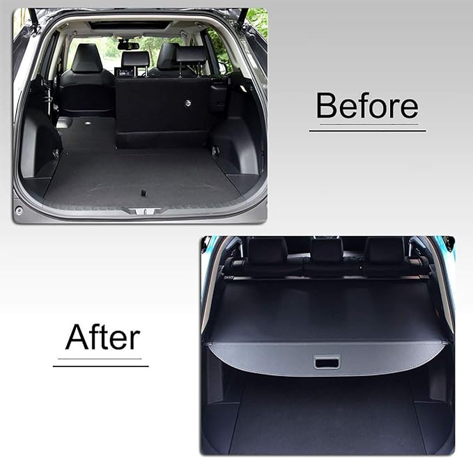 kaungka Cargo Cover Retractable Trunk Shielding Shade Compatible with 2022 Hyundai Tucson Black