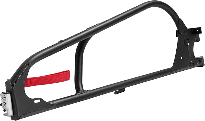 ALMULOO Passenger Side Upper Door Frame Compatible with Can-Am Maverick X3 XRS X3 RS RR 2017-2024, Aluminum Front Right Door Frame Replacement, Powder-Coated Black (2 & 4 Door Models)