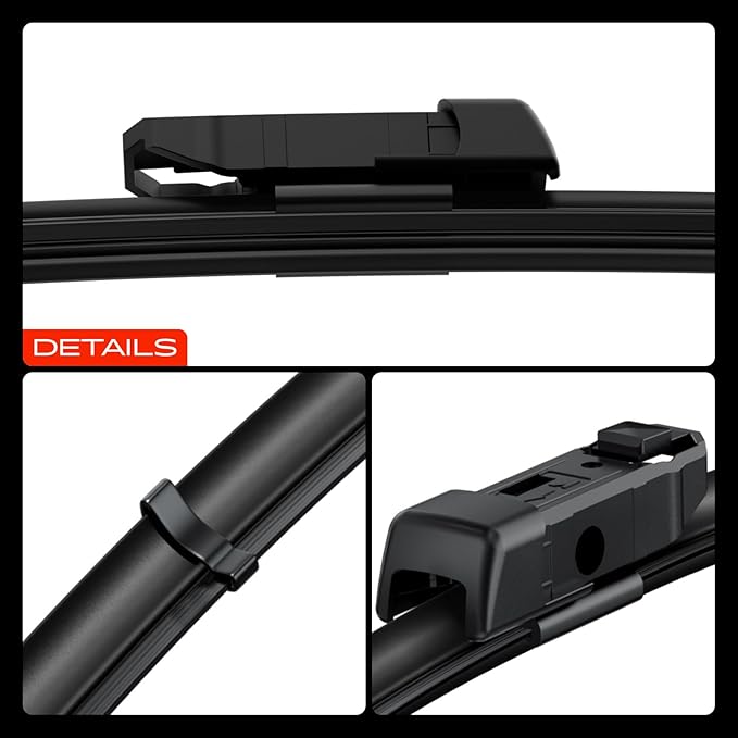 A-Premium APWB568 24"/19"/10" Windshield Wiper Blades Compatible with Honda CR-V 2023 2024 - Front Rear Wipers Blade Set for TLPN/RL3 Arm Connector, with Wear Indicator & Towel (Pack of 3)