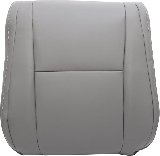 GXARTS Driver and Passenger Side Bottom & Top Lean Back Replacement Leather Seat Cover Gray Compatible with Toyota Tundra Work Truck 2007 2008 2009 2009 2010 2011 2012 2013