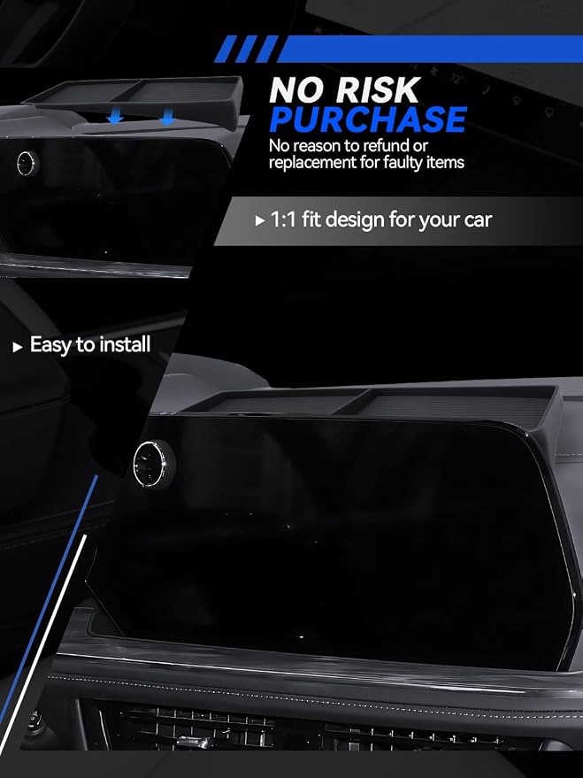 for Tahoe/Suburban Dashboard Console Organizer 2025-2026 Tahoe/Suburban(LS/LT/Z71/RST/Premier/High Country) Accessories Behind Screen Organizer Storage Box Console Dash Tray Silicone