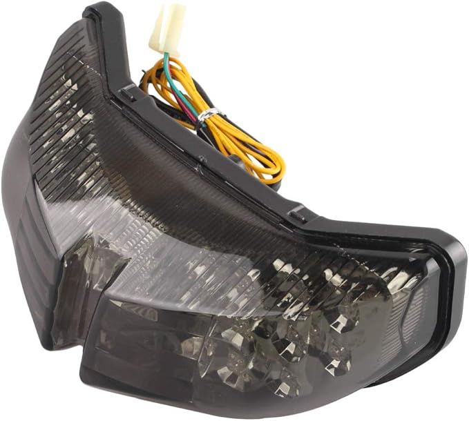 MZS Motorcycle Tail Light, LED Integrated Turn Signal Blinker Smoke Compatible with FZ1 Fazer 2006-2015 / FZ8 2011-2013