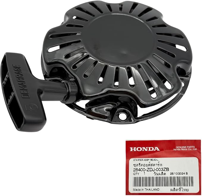Genuine Recoil Starter Assy. *NH1* 28400-ZDJ-003ZB Genuine Emblem 87521-ZDJ-010 for Honda GXR120RT GXR120