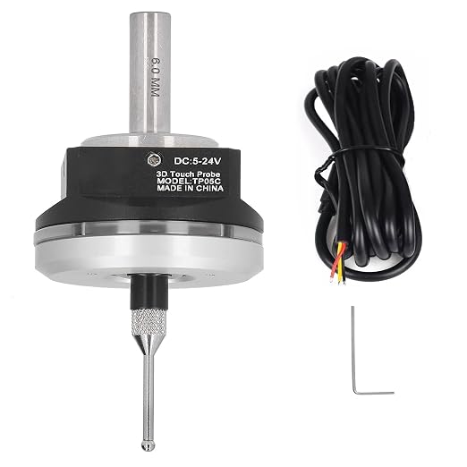 CNC 3D Touch Probe Edge Finder,XYZ Coordinate Measuring Sensor with 2M Cable and 6 MM Shank Compatible with Mach3 and GRBL,for GRBL CNC Router (NPN-NO)