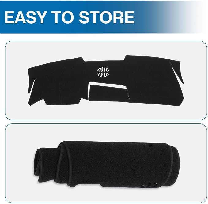 KUST Black Dash Cover for Mazda CX-30 CX30 2020-2024 2025 2026(Without HUD) Polyester Dashboard Cover Non-Slip Interior Accessories for CX30 Dash Mat Sunshade Windshield Glare