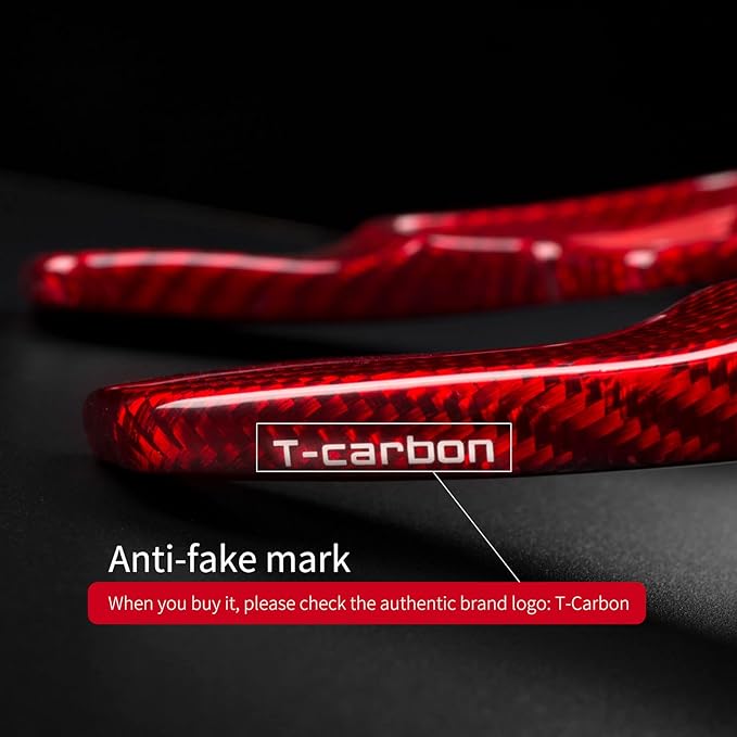 T-carbon Genuine Glass Fiber Paddle Shifter Extension Compatible with Mercedes Benz Steering Wheel Paddle Shifter Fits for Mercedes Benz A B C E S Class CLA CLS GLC GLE450 GLS G Series