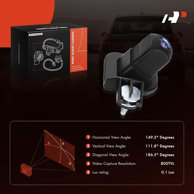 A-Premium Rear View Backup Camera Compatible with Toyota | Parking Camera for 2020 2021 2022 C-HR CHR - Replace# 8679010030