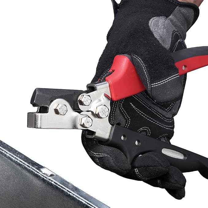 Malco SL1R Snap Lock Punch, steel, red, black