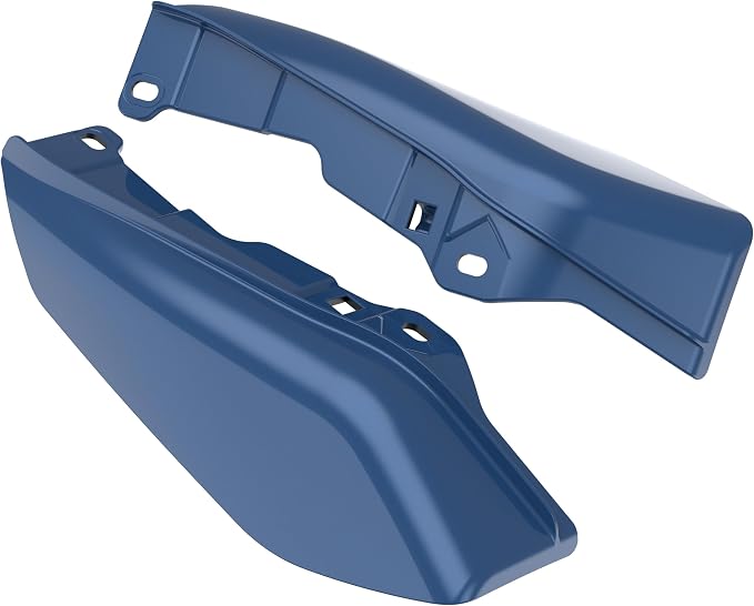 Color - Matched Mid Frame Air Deflectors Heat Shield, Perfectly Fit for Harley Touring Models 2009-2026 Legend Blue