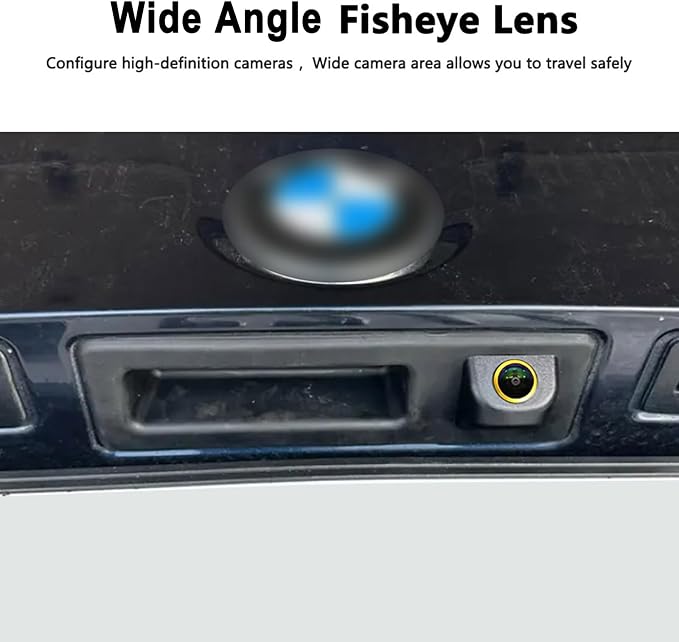AHD 720P Vehicle Backup Camera for BMW 3 5 Series X1 3 4 5 F07 F10 F11 F25 F26 F30 F34, CCD Reverse Parking Fisheye Lens Waterproof Cam Car Trunk Handle Camera