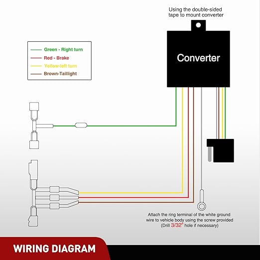 Nilight 4 Pin Trailer Wiring Harness Kit 55379 Compatible with 1989 1990 1991 1992 1993 1994 1995 Pickup 2000 2001 2002 2003 2004 Tacoma Vehicle Standard 4 Way Hitch Harness