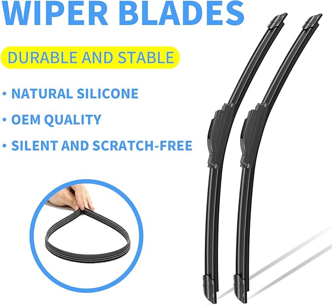 Gavimnal® 20"+20"+12" Silicone Wiper Blades Replacement For Honda Element 2003-2011,All-Season Front Rear Windshield Wiper Blades(Set of 3)