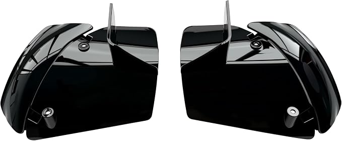 Side Wings Wind Air Deflector Fairing Fit for Harley 2024-2026 CVO Road Glide ST FLTRXSTSE 2024-2026 Road Glide FLTRX 2023-2025 CVO Road Glide FLTRXSE (Black)