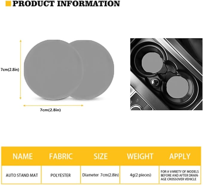 INSTANTARTS Cartoon Honey Bee Print Auto Front Seat Cover Set Keychain Lipstick Cover Steering Wheel Cover Seat Belt Cover Coasters 13 Piece Car Accessories