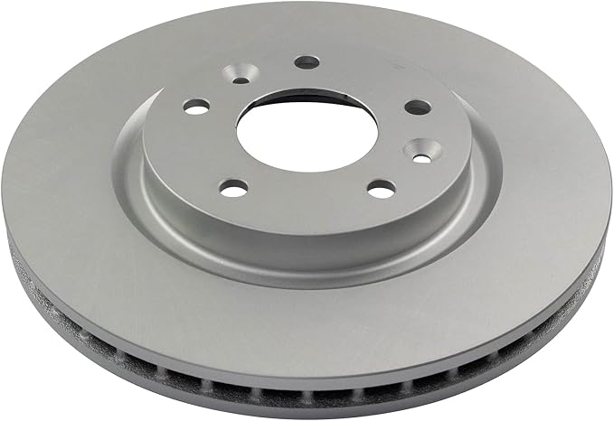 TRQ Front Brake Rotor Set G Coated Vented Compatible with 2014-2017 Nissan Leaf 2014-2020 Rogue 2017-2022 Rogue Sport