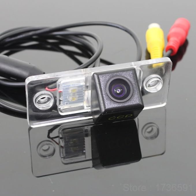 Waterproof Backup Camera Color Car Rear View Camera 170 Degree Viewing Angle License Plate with Night Vision for VW Passat B5/Jetta/Skoda Scirocco/Fabia/Seat/Porsche Cayenne