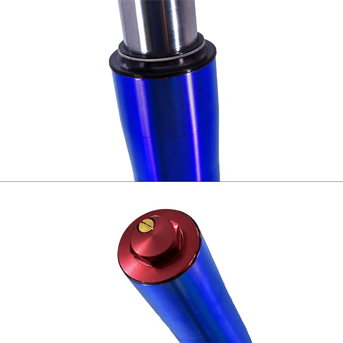 Front Inverted 630MM Fork 45MM/48MM with Shock Protector Cover for Chinese Dirt Pit Bike CRF KLX (Blue-12mm Alxe)
