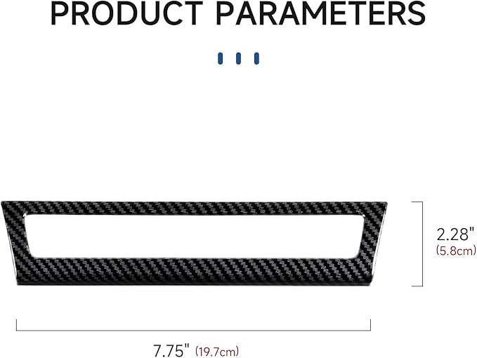 Car ABS Carbon Fiber Center Console USB Panel Sticker Cover Interior Trim Decal for Chevrolet Colorado/GMC Canyon 2023 2024 2025 Accessories