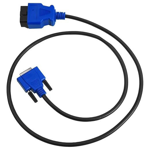 493113 OBD2 Cable Adapter 16 Pin Fit for Nexiq USB Link 2 & Nexiq USB Link 3 Fits for J1962 Vehicles Ford GM Dodge Volvo Mack Isuzu Hino ETC Replacement for 493113
