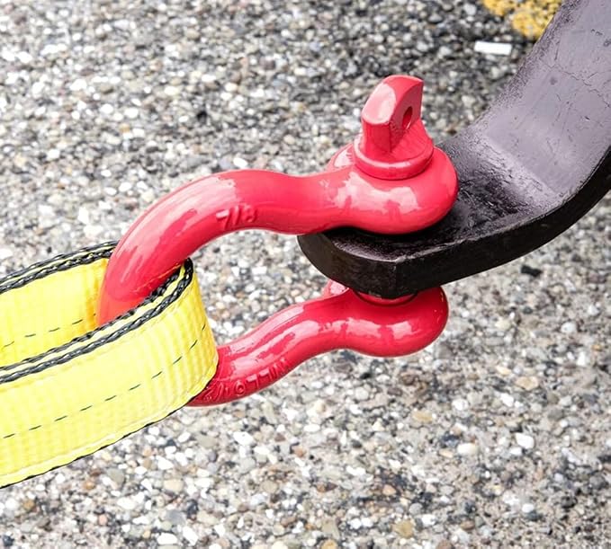 Mytee Products 1/2" Anchor Shackle Forged Carbon Steel w/Alloy Screw Pin WLL # 2.0 Tons (4,000 lbs) | Double Rust Protection Heavy Duty D Ring Shackle for Towing, Rigging & Vehicle Recovery (20 Pack)