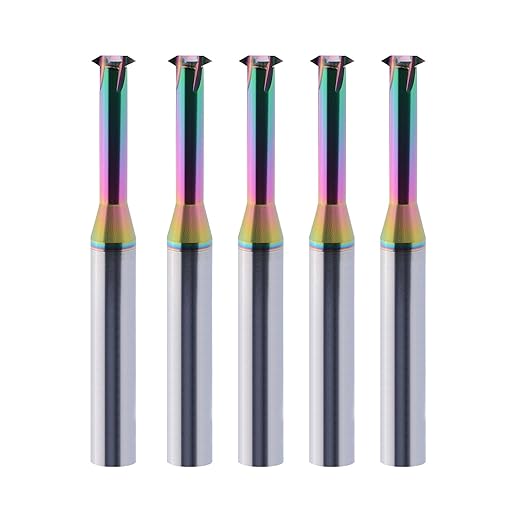 Metric Carbide Thread Milling Cutters for Aluminum 5pcs D6.0×Picth0.5-1.5