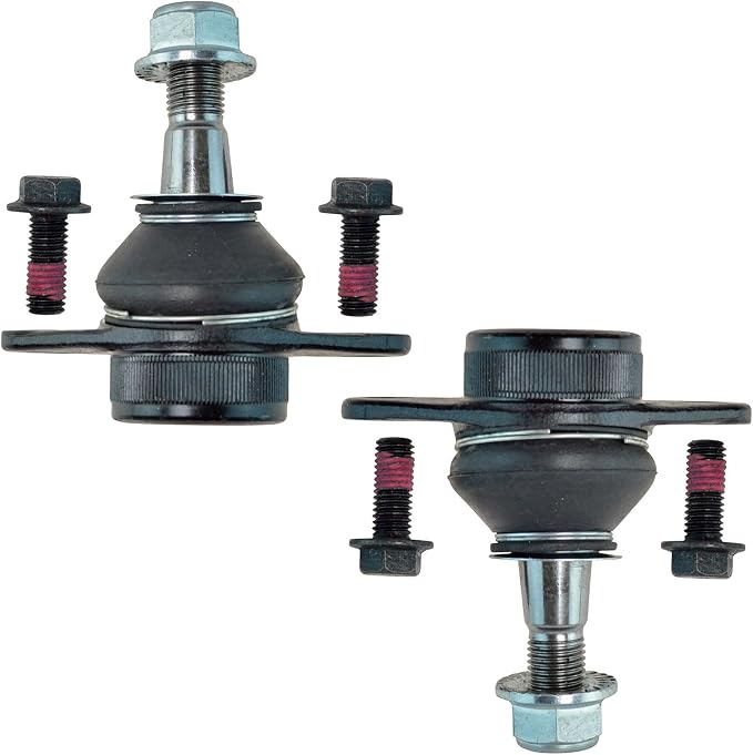 TRQ Front Lower Driver and Passenger Side Ball Joint Set Compatible with 2003-2014 Volvo XC90 2008-2009 S60 2007 S60 From VIN 626502