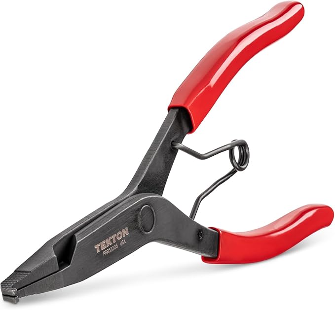 TEKTON 9 Inch Curved Tip Lock Ring Pliers | PRR53206