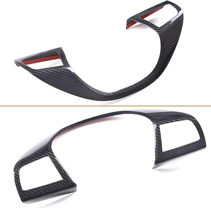 YOCTM ABS Black Carbon Fiber Look Cover Trim Decorative Strip for Maserati Levante 2016 2017 2018 2019 2020 2021 Ghibli 2014 2015 2016 2017 2018 2019 2020 2021 Interior Sets