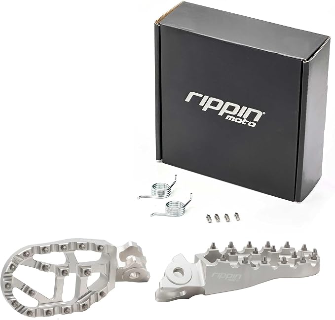 Rippin Moto Race Spec Foot Pegs for Surron LBX, E-Ride PRO, Talaria Sting MX3/MX4/XXX and Altis Sigma – 7075 CNC Aluminuim, Anti-Slip Grip – Designed for Off-Road Durability & Performance