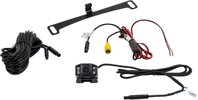 EchoMaster Universal HD Front or Rear Backup Camera with Night Vision & Multiple Mounting Bracket Options, IP67 Waterproof, Parking Lines, Ultra Wide Viewing Angle, Works with Most Aftermarket Radios
