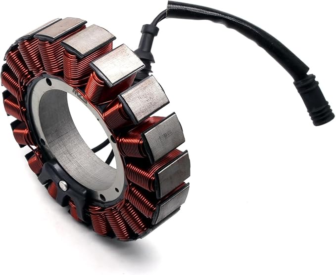 MZS 30017-08 Motorcycle Electric Stator Coil Compatible with Softail Breakout Deluxe Fat Boy Slim Heritage Rocker 2008-2017 / Dyna Street Fat Bob Low Rider Super Glide 2008-2017