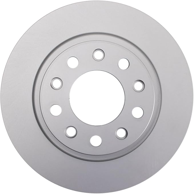 TRQ Rear Brake Rotor Set G Coated Solid Compatible with 2013-2016 Dodge Dart