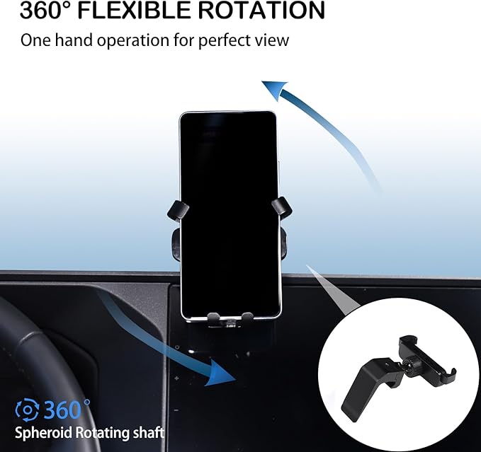 Car Adjustable Navigation Phone Holder Compatible with Land Cruiser 250 Prado J250 LC250 2024 2025 2026 Accesories Dash Board Navigation Screen Phone Holder Mount (Model B)