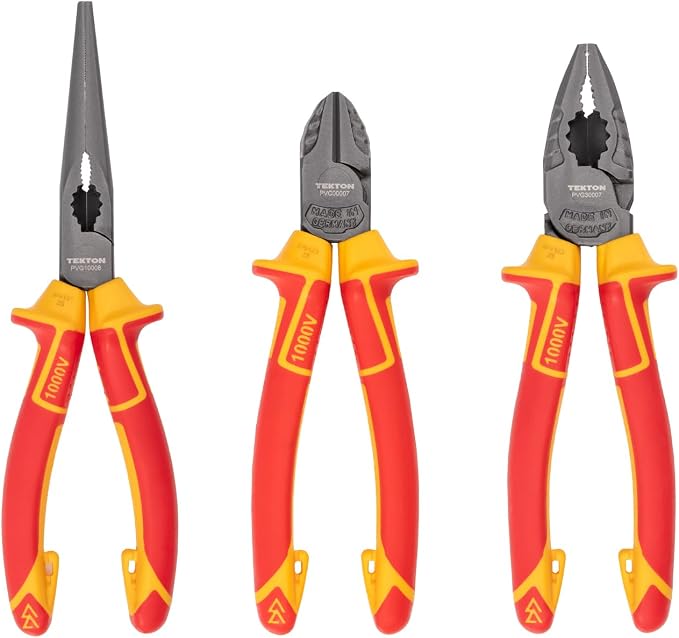 TEKTON Insulated Pliers Set, 3-Piece | PLR90002