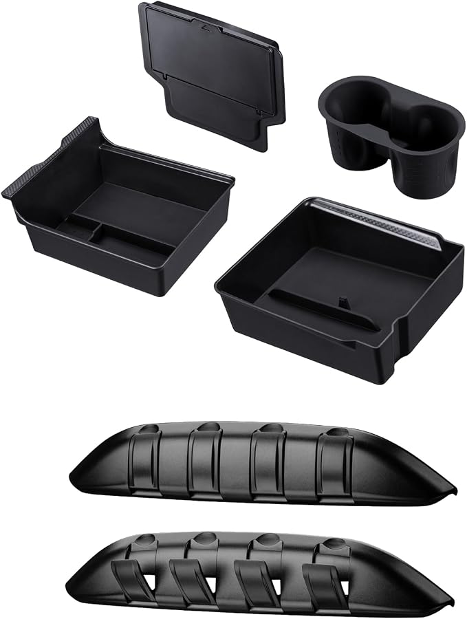 Motrobe Tesla Model Y/3 Center Console Organizer and Tesla Model Y/3/S Seat Hooks