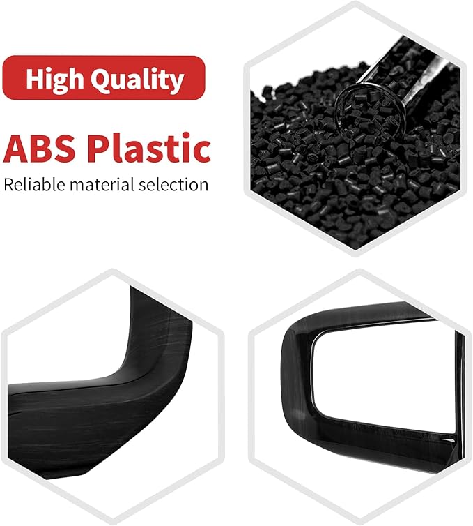 for Sierra Steering Wheel Panel Trim Sticker for GMC Sierra 2019 2020 2021 2022 2023 2024-Present Black Wood Grain Interior Accessories 1pc