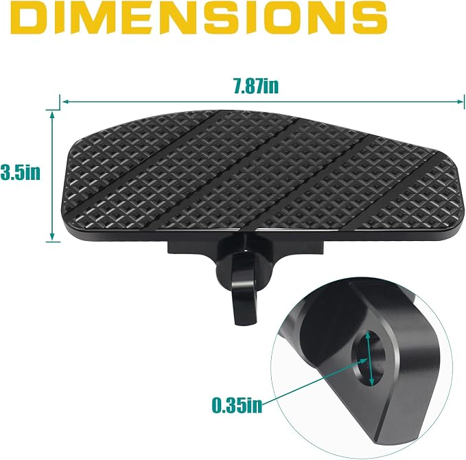 Mini Rider's Footpegs Floorboards Pedal for Harley Softail Standard, Low Rider, Street Bob, Fat Bob, Dyna, FX 1984-2017, For 10mm Universality Road king, Road glide, Electra glide, Street glide