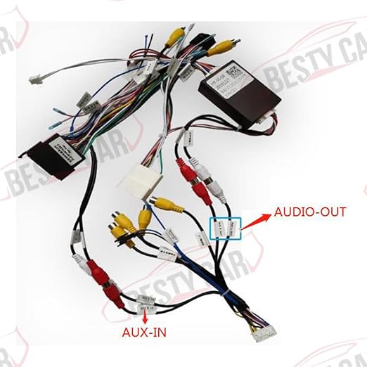 16pin Car Stereo Radio Power Retrofit Wiring Harness Cable Adapter fits for Hyundai IX35 Tucson 2 Azera Kia Sportage Sorento w/ 24p OEM Backup Camera & Factory Amplifier
