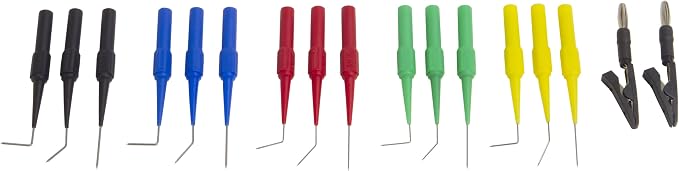 Lisle 64900 17-Piece Back Probe and Alligator Clip Set