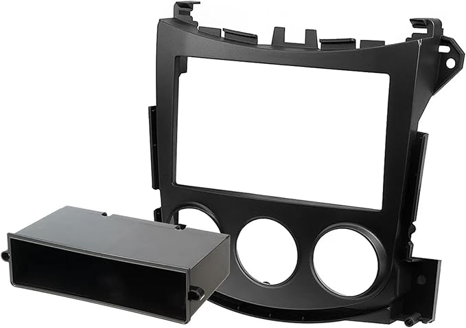 Scosche NN1665B Double DIN or Single DIN with Pocket Radio Install Dash Kit Compatible with Select 2009-19 Non-NAV Nissan 370Z - Aftermarket Car Stereo Installation Kit - See Guide Image for Vehicles