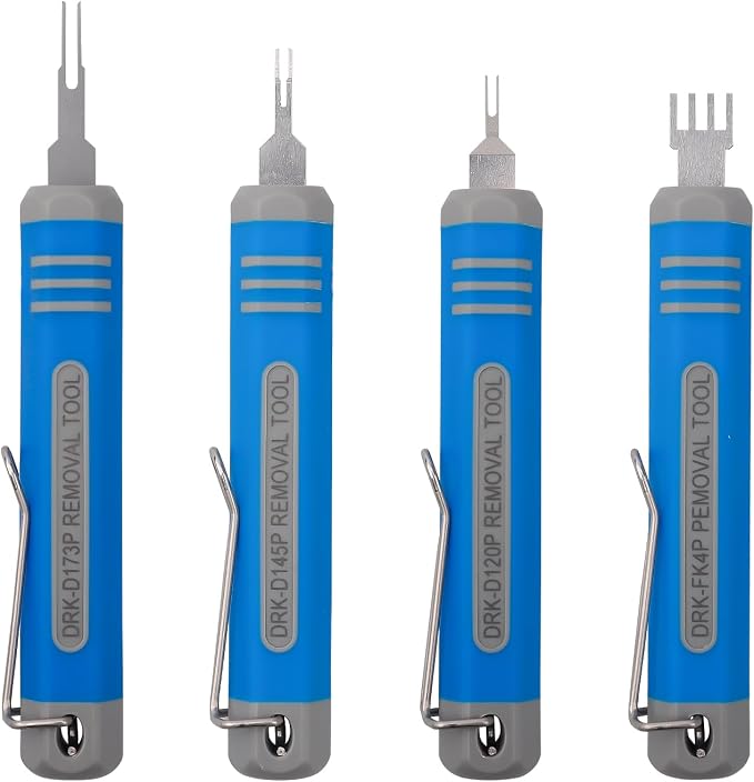 JRready ST5253-04 Molex Pin Extractor Kit Mini-Fit Jr. Extraction Molex Micro-Fit 3.0 Terminal Release Tool 3P 4P PC Fan Connector Electrical Pin Removal Tool